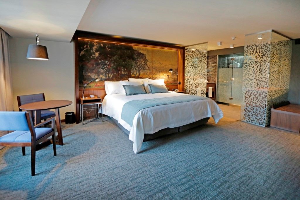 호텔 쿰브레스 라스타리아 산티아고 외부 사진 A room at the hotel